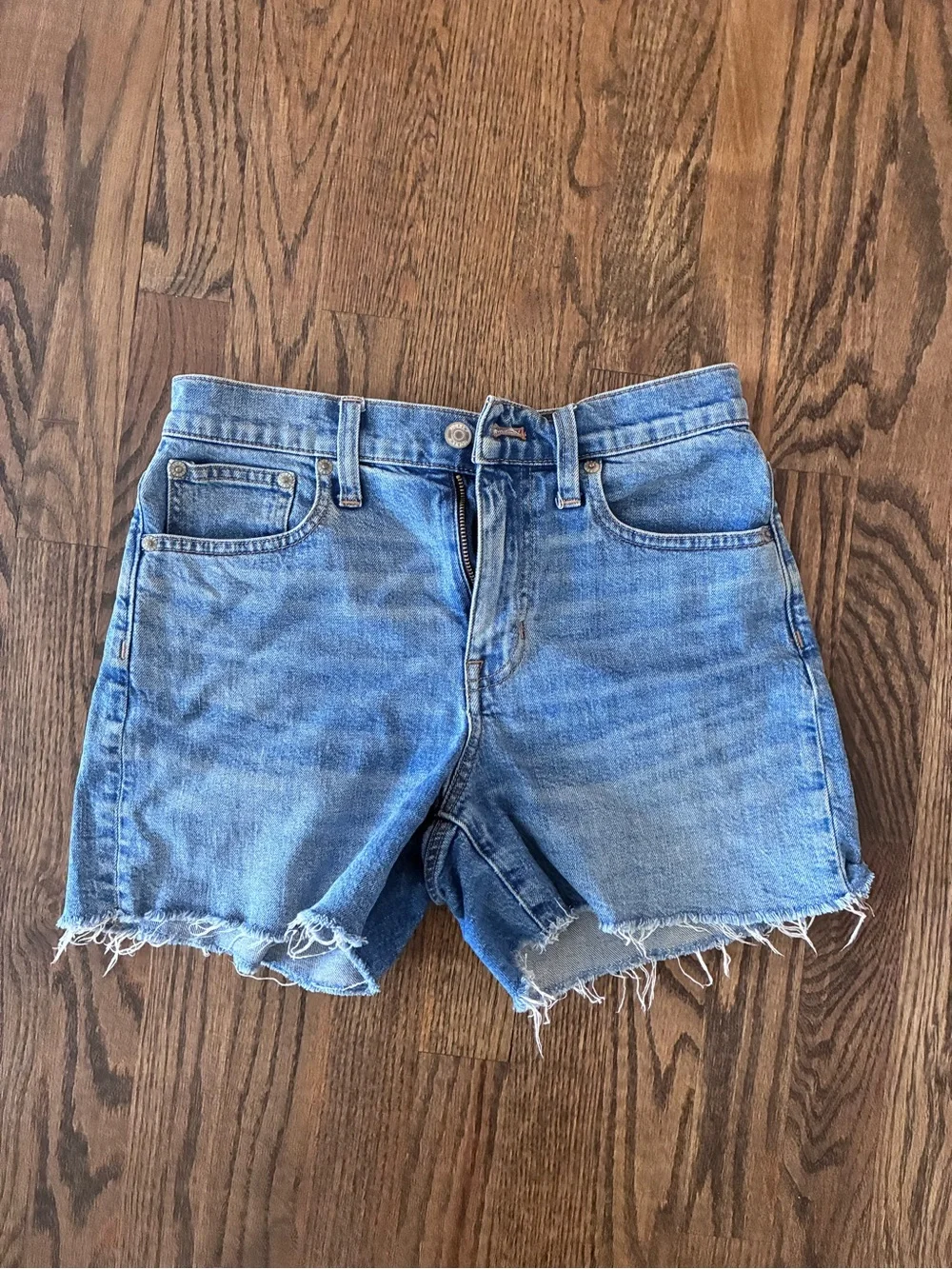 J. Crew Light Blue Distressed Denim Cutoff Shorts